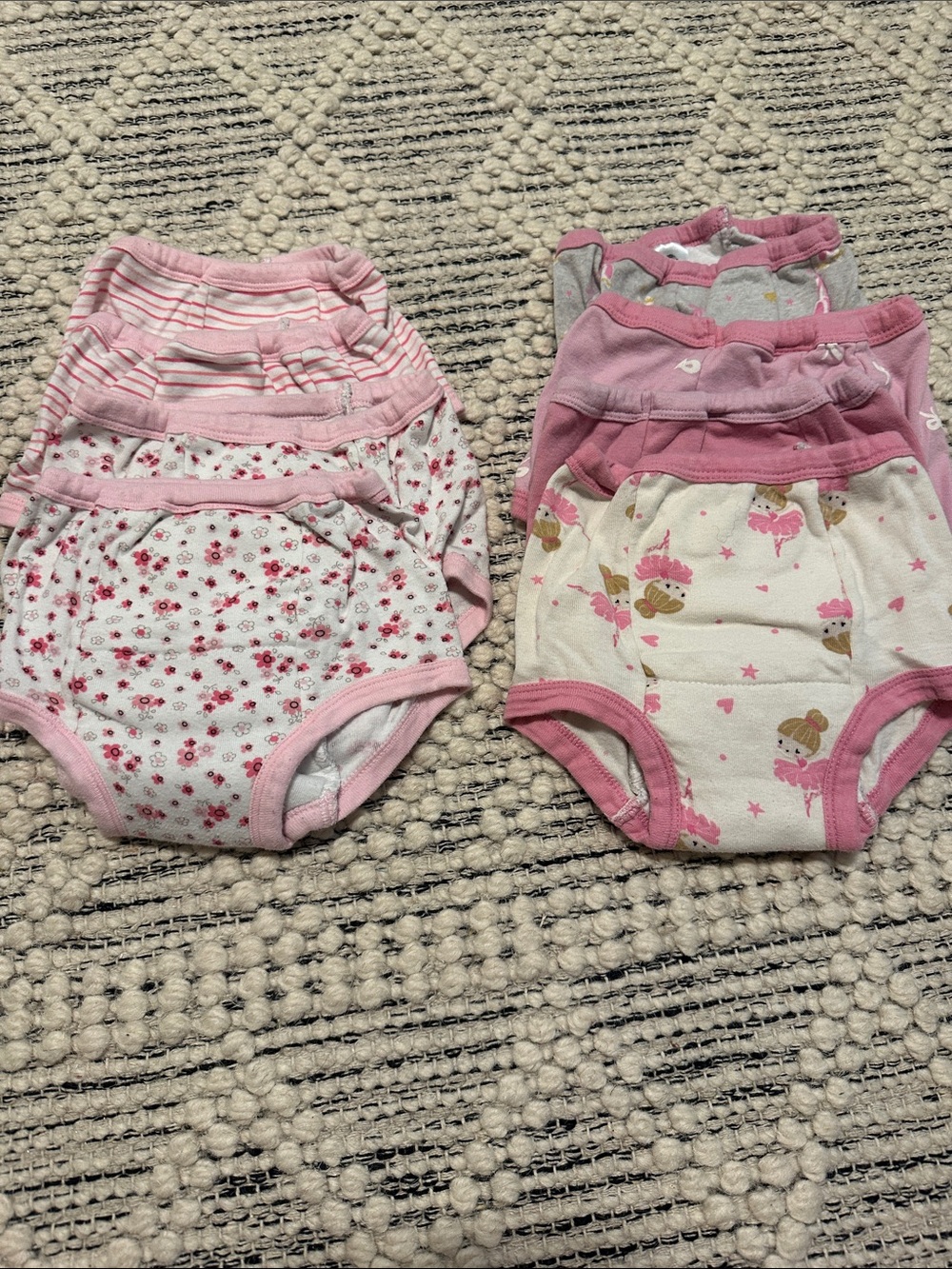 Gerber Pink Floral & Ballerina Girls Training Pants - 6 Pack
